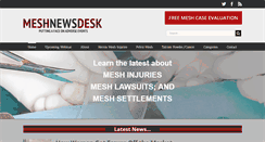 Desktop Screenshot of meshmedicaldevicenewsdesk.com