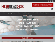 Tablet Screenshot of meshmedicaldevicenewsdesk.com